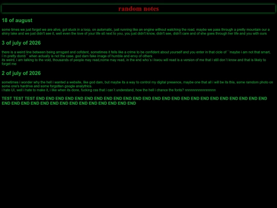 notes screenshot