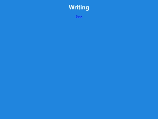 writing screenshot