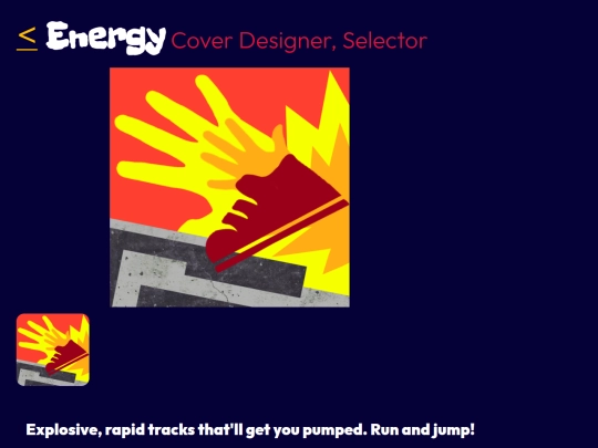 energy-playlist screenshot
