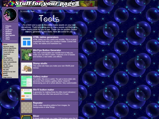 Website screenshot