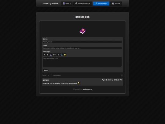 Website screenshot