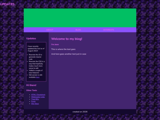 Website screenshot