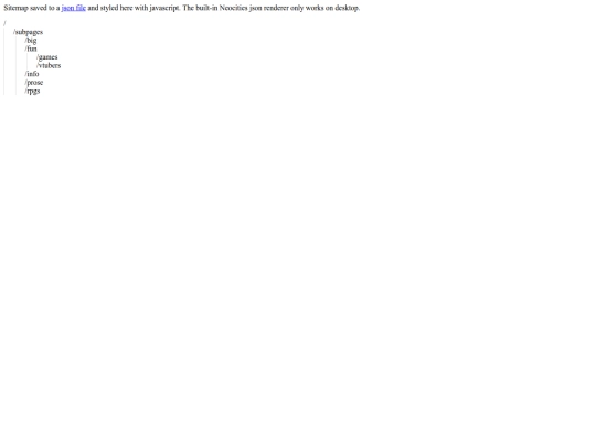 sitemap screenshot