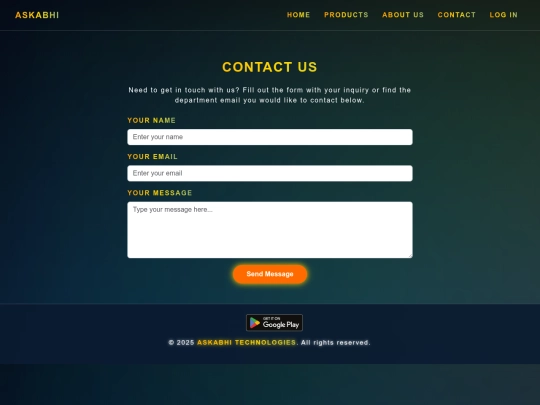 Website screenshot