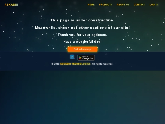Website screenshot
