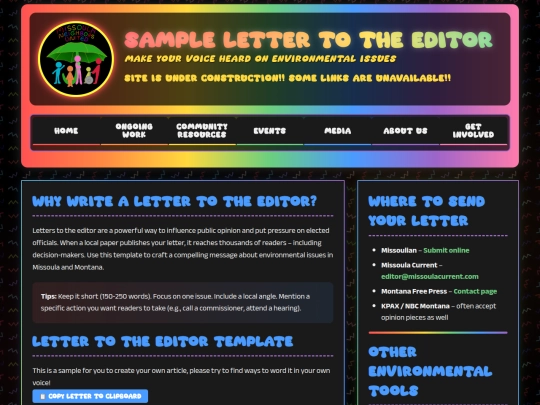 letter-editor-environment screenshot