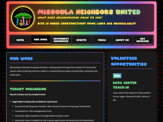 Website screenshot