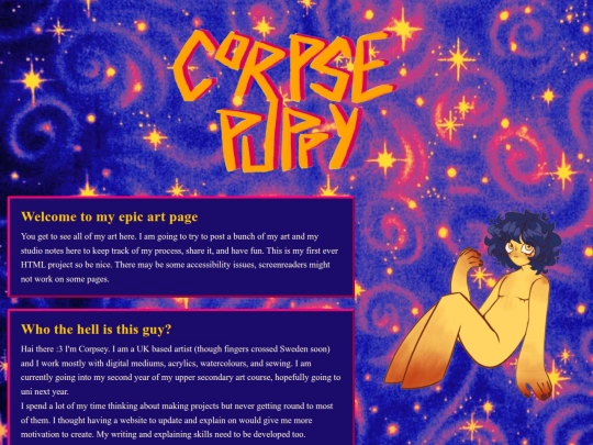 front page/test screenshot