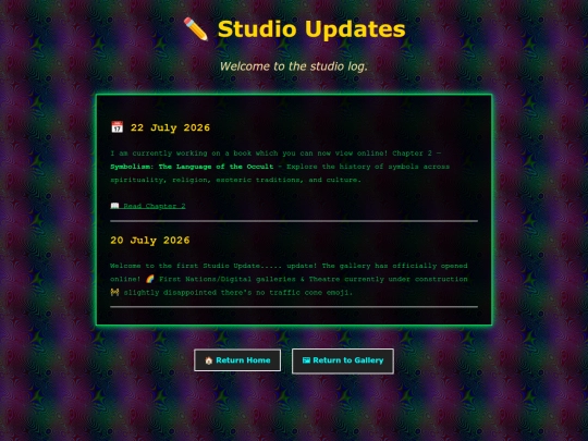 updates screenshot