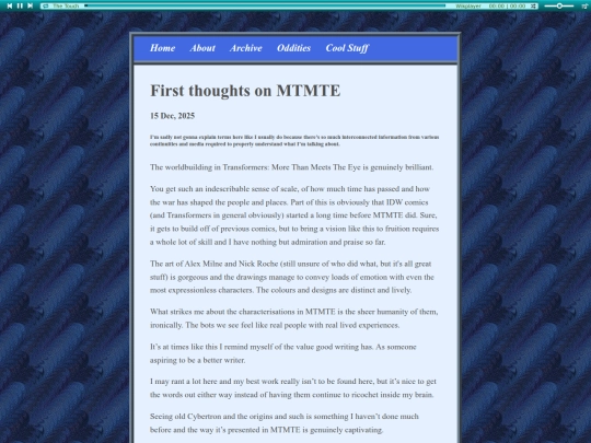 Website screenshot