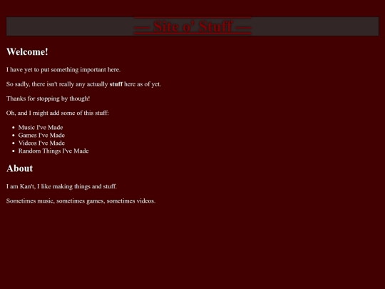 Website screenshot