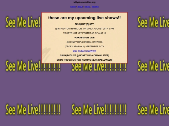 live screenshot