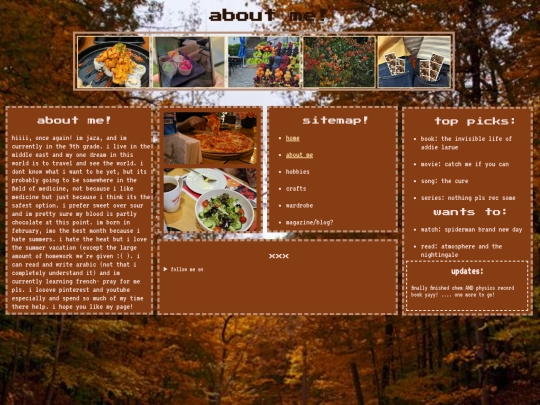 aboutme screenshot