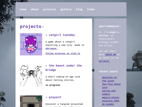 projects screenshot
