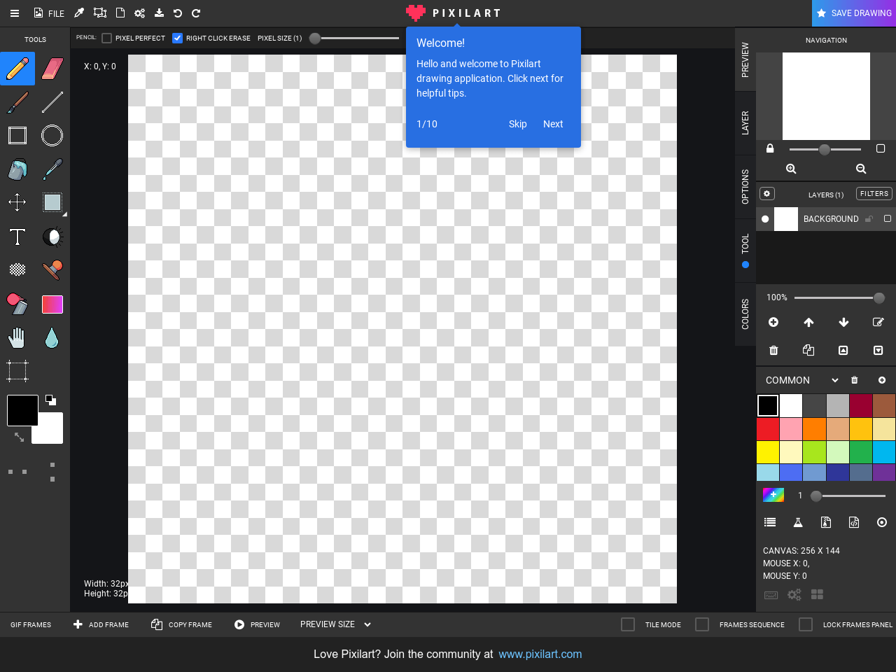 Editing PokeBall Spinning - Free online pixel art drawing tool