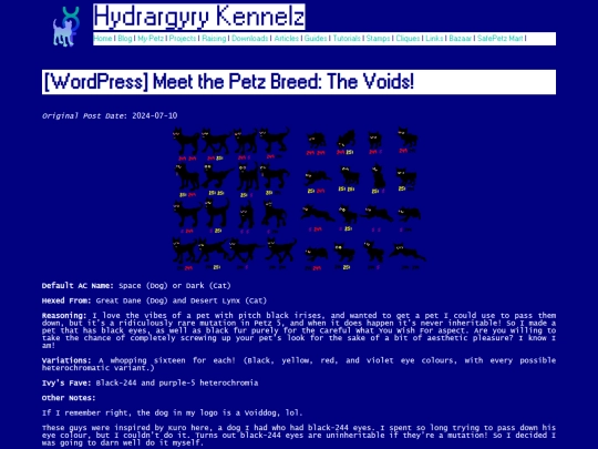 Website screenshot