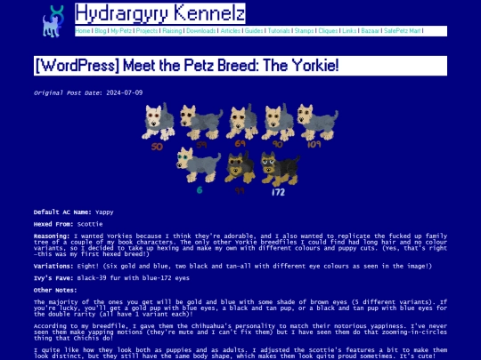 Website screenshot