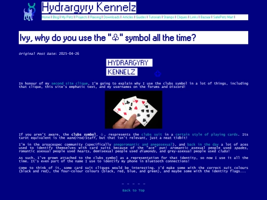 Website screenshot