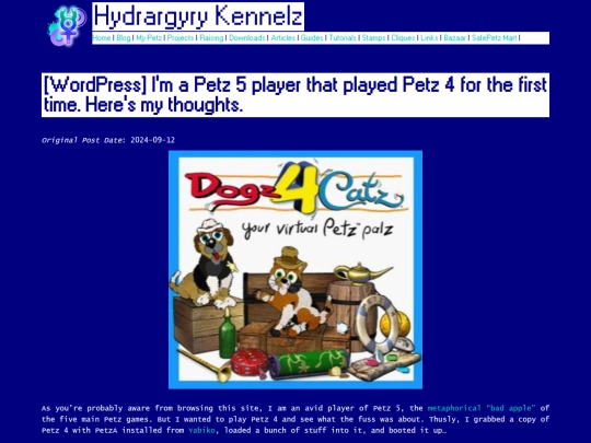 Website screenshot