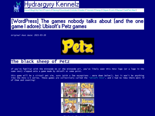 Website screenshot