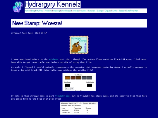 Website screenshot