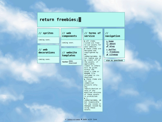 freebies screenshot