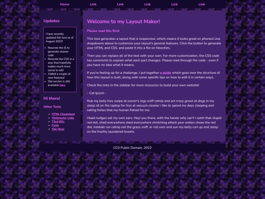 Website screenshot