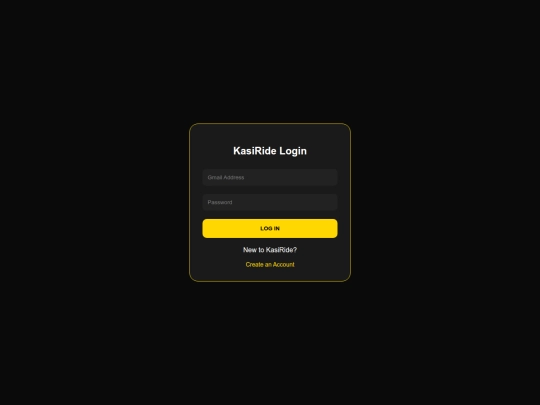 login screenshot