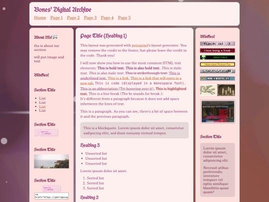 Website screenshot
