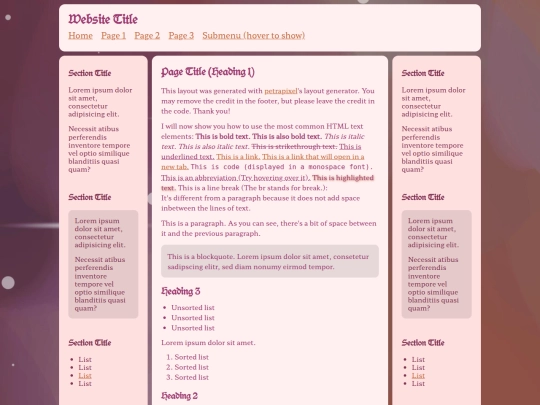 Website screenshot