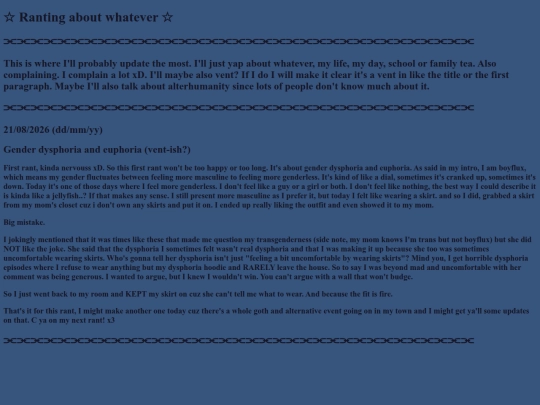 rants screenshot