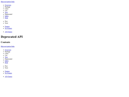 proy/javadoc/deprecated-list screenshot