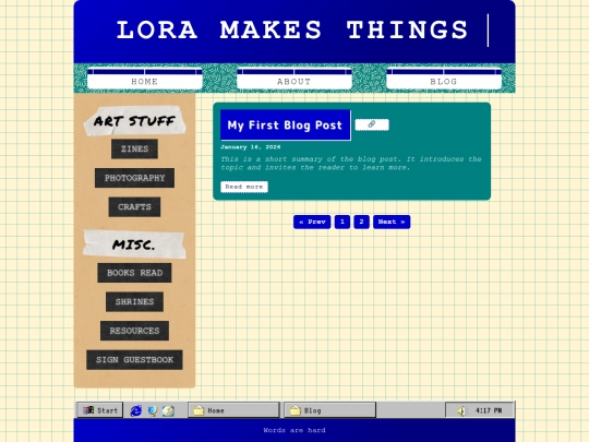 Blog/BlogTemplate screenshot
