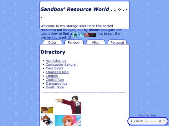 Website screenshot