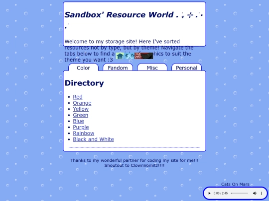 Website screenshot