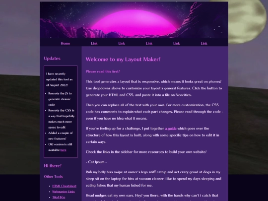 Website screenshot