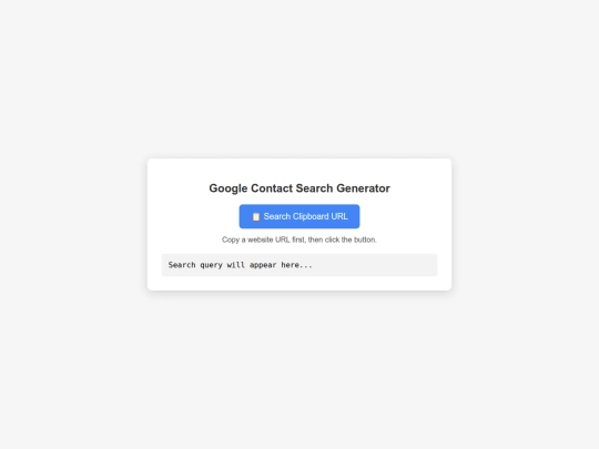 tools/Contact-URL-Search-Generator screenshot