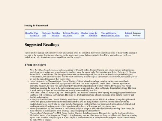 readinglist screenshot