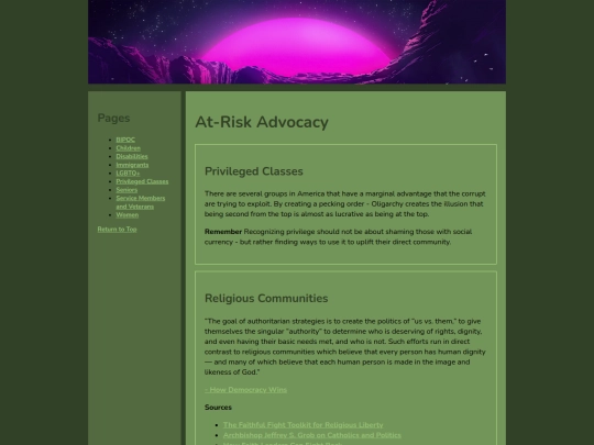 Website screenshot