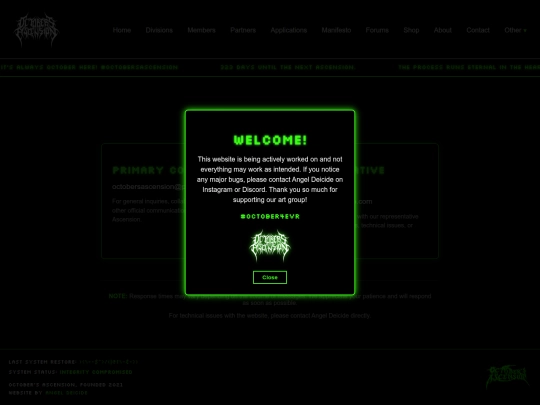 Website screenshot