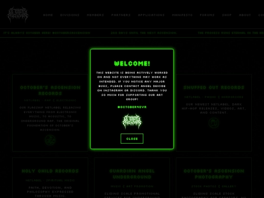 Website screenshot