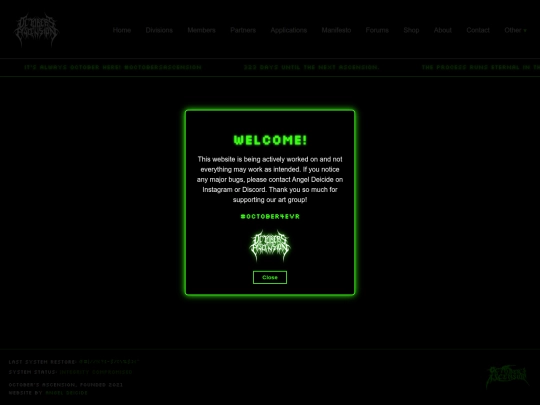 Website screenshot