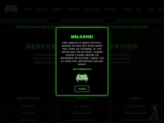 Website screenshot