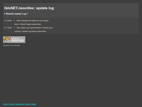 SubPages/UpdateLog screenshot