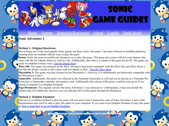 Website screenshot