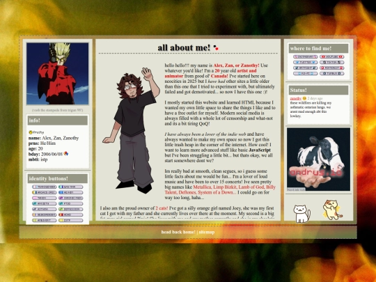 aboutme screenshot