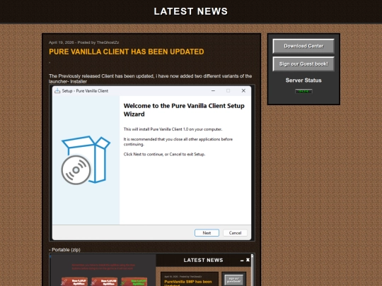 Website screenshot