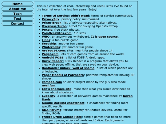 coolsites screenshot