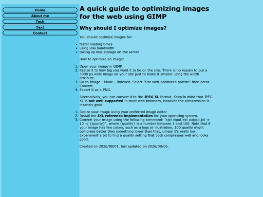 tech/imageoptimizing screenshot