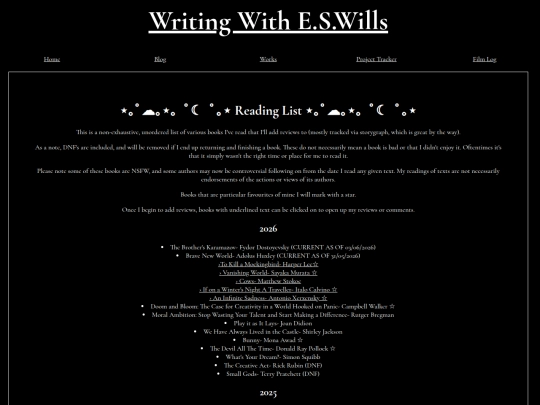 Reading List screenshot